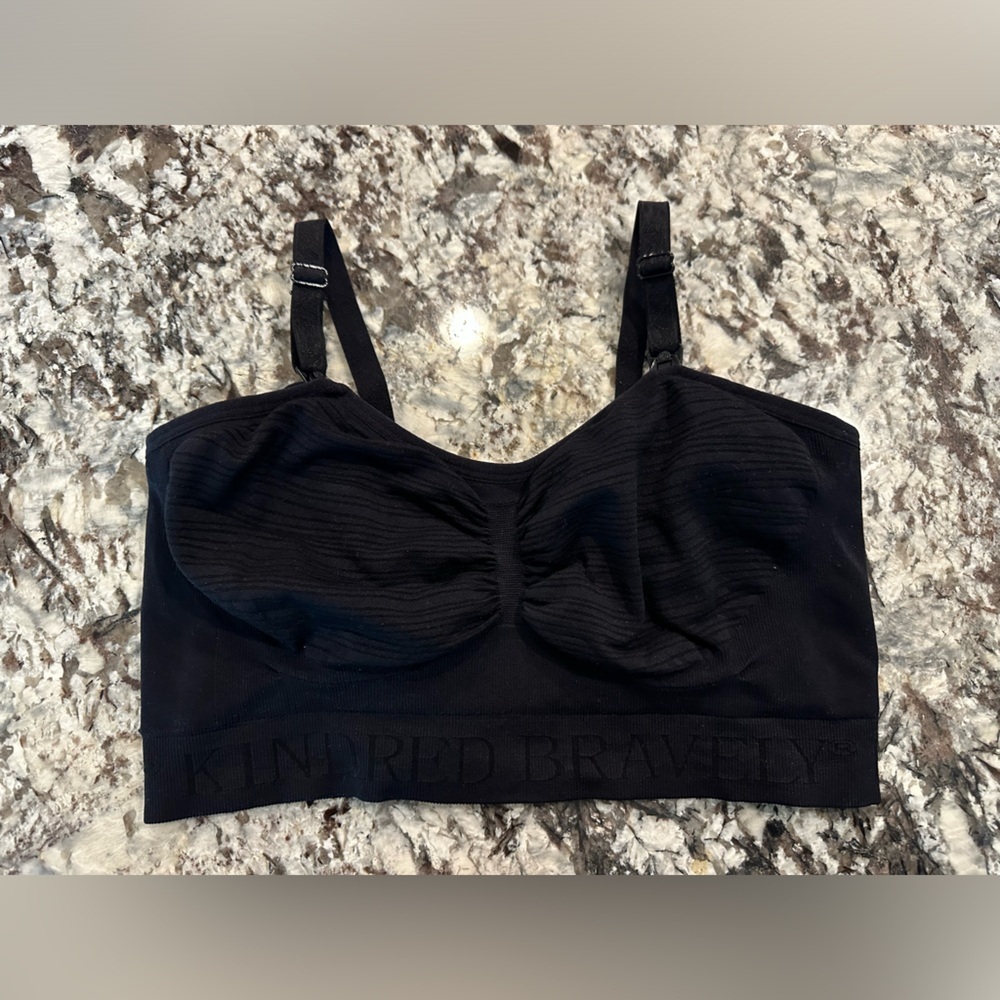 Kindred Bravely Black Women's Bralette- size Large